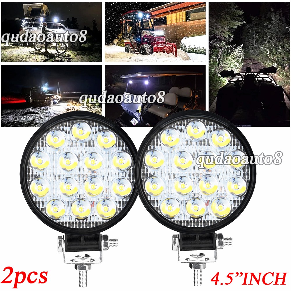 Round 4.5″ LED Work Lights Lamp pods fit Truck, Tractor ,Boat, UTV ,ATV Lighting