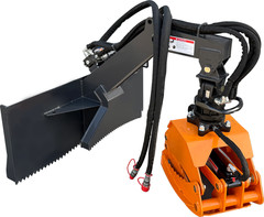 Wolfequip 360° Rotating Log Grapple Hydraulic Skid Steer Grapple Heavy Duty 44in