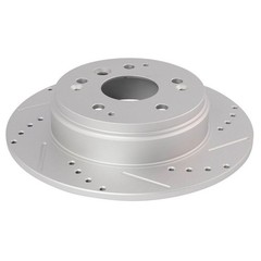 Brake Pads & Rotors Front Rear Drilled Slotted Semi-Metallic Acura TL 2004-2008