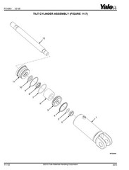 Forklift Service Parts Manual Fits Yale GLP050LX, GDP50LX(A974)