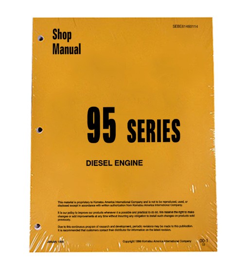 Komatsu Diesel Engines 95 Series Shop Service Repair Manual – # sebe61460114