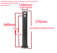 1x Z·HOM Excavator Bucket Pins 40mm Dia. Full Range Hardened for Wear Resistance