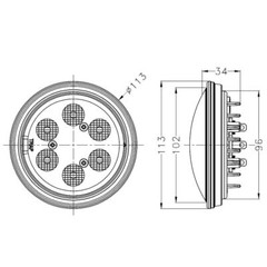 For David Brown 700 770 780 800 880 885 995 1200 1400 1410 LED Headlight Sealed