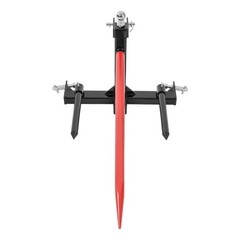 3 Point Hay Bale Spear Trailer Hitch Receiver For Cat 1 Tractor W/Gooseneck Ball