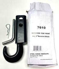 STEEL HORSE PRODUCTS RECEIVER TOW HOOK 7610 2″ RECEIVER 10,000 LBS CAPACITY