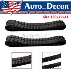 2 Set For AGT CBT23 CRT23 Mini Skid Steers Heavy Duty Rubber Track w/ 180x72x41