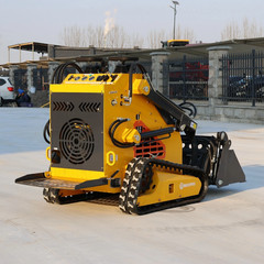 Mini Skid Steer Loader 24HP 4-in-1 Bucket 3-Stage Pump Hydraulic System Upgraded