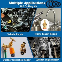Comprehensive 407-Piece Nitrile O-Ring Set – Includes 32 Sizes for Versatile Use