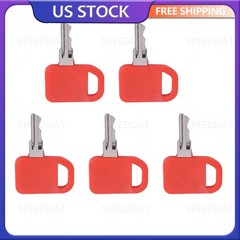 5x keys For John Deere Ignition Heavy Equipment & Tractors AT195302 AT145929 USA