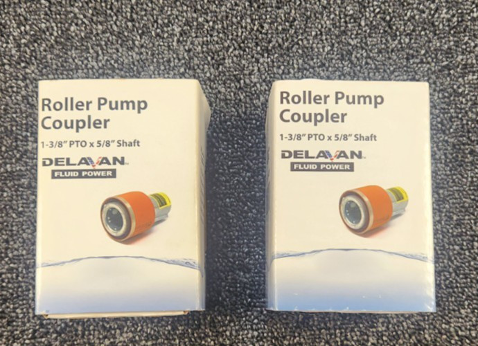 (2) Delavan Roller Pump Coupler #90200. 1-3/8″‘ PTO x 5/8″ Shaft New In Box