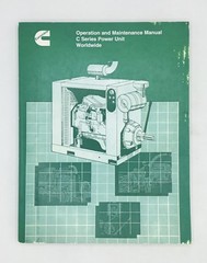 1989 Cummins C Series Power Unit Operation Maintenance Manual Worldwide 3810428
