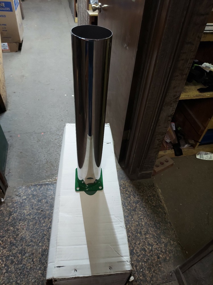 CHROME Exhaust Stack with Indent For steering shaft clearance fits: styled A