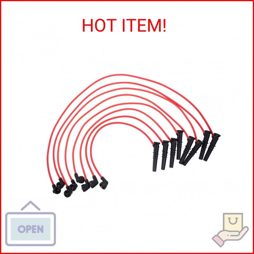 MOTOKU 8 Pcs Spark Plug Wire Set for Mercury F150 F250 V8 4.6L