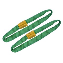 Endless Round Lifting Sling Heavy Duty Polyester Green 2′. Sold in Pair