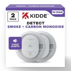 Kidde Smoke & Carbon Monoxide Detector, 10-Year Battery Powered, Voice Alerts…