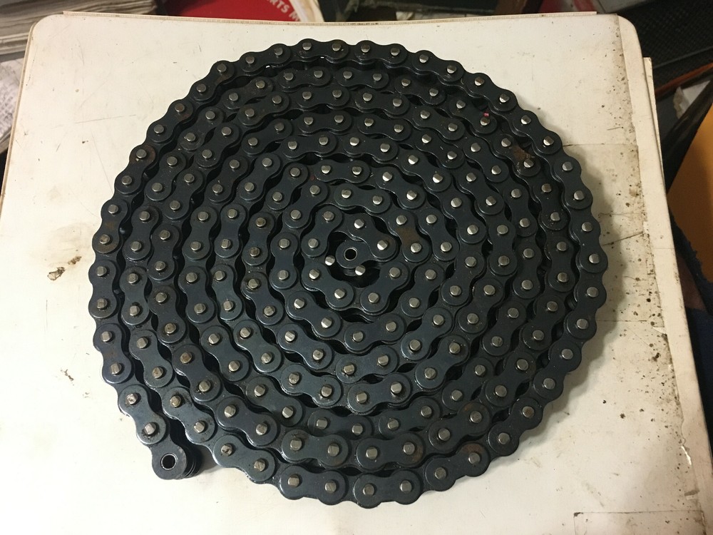 40DRC – New 8.5 Feet of No. 40 Double Roller Chain Links For Various Application