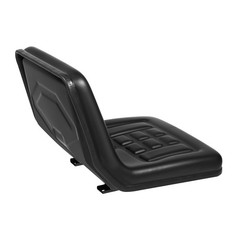Universal Compact High Back Mower Seat Black Seat with Mounting Bolt Patterns