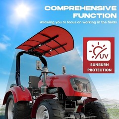 Sun Shield Tuff Top Tractor Canopy For 2″ x 2″ or 2″ x 3″ ROPS 48″ X Red NEW