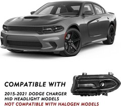 HID Xenon Headlight Assembly 2015-2021 Dodge Charger Projector w Ballast Left