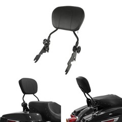 Adjustable Sissy Bar Passenger Backrest with Pad 2009-2025