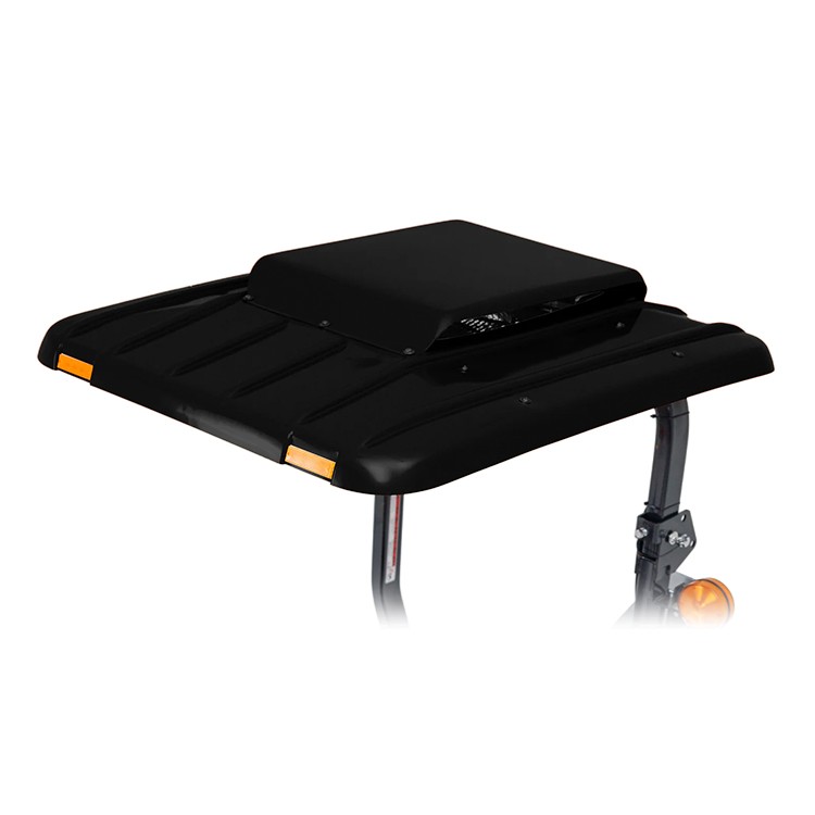 CoolTops Canopy w/ Fan- Black – 43in X 51in for Mahindra eMax 22L / 25L