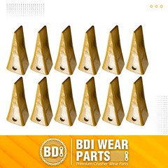 1U3202 Bucket Teeth with Pins 8E6208 Retainers 8E6209 for J200 Series – 12 Set