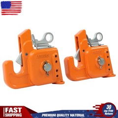 Orange Easy Change Quick Hitch w/Stabilizer Bar for Category 2 Tractor/Implement