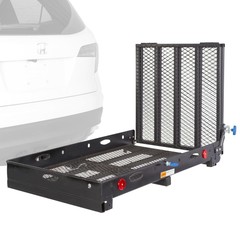 Silver Spring 48″ x 28″ Folding Steel Wheelchair Carrier with Ramp & Hitch Mount