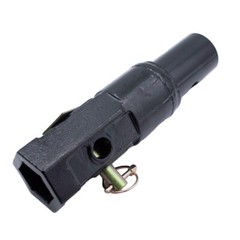 Heavy Duty Auger Bit Adapter Conversion 2 inch female Hex to 2-9/16″ Male Round