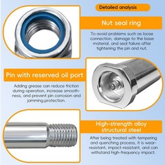 Free shipping applies to mini excavator bucket pins 0.98 inches/25 mm (2-pack)