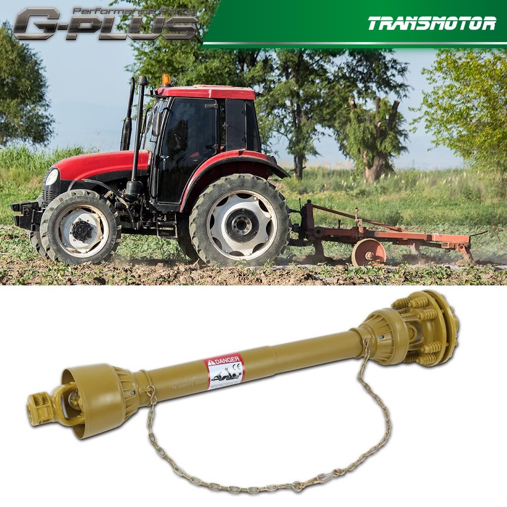 For PTO Shaft PTO Drive Shaft 1-3/8″x6 Spline w/Slip Clutch T4 31.5-41″ Yellow
