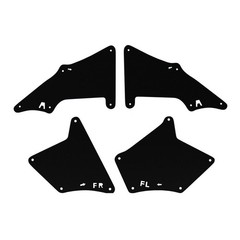 Front Inner Fender Liner Rubber Splash Shield For 4Runner FJ Cruiser GX460