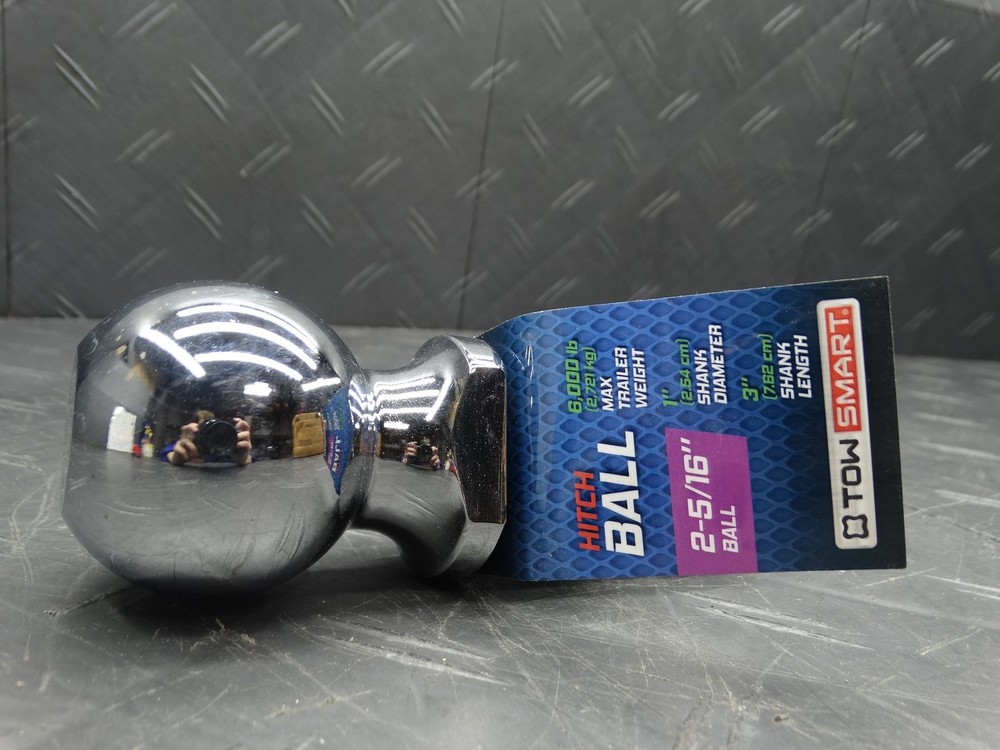 TowSmart Class 4 6000lb 2-5/16″ Ball 1″ Shank 3″ Shank Chrome Trailer Hitch Ball