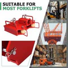 Forklift Trailer Hitch Receiver 2” Tow Hitch Attachments for Dual Pallet Fork