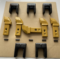 NEW LOT OF (5) PCS. OF KENNAMETAL CJ-2 CARBIDE DRILLING TEETH WITH (5) POCKETS