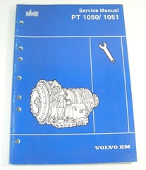 VOLVO BM PT1050 PT1051 Transmission Service Repair Shop Manual Book VME