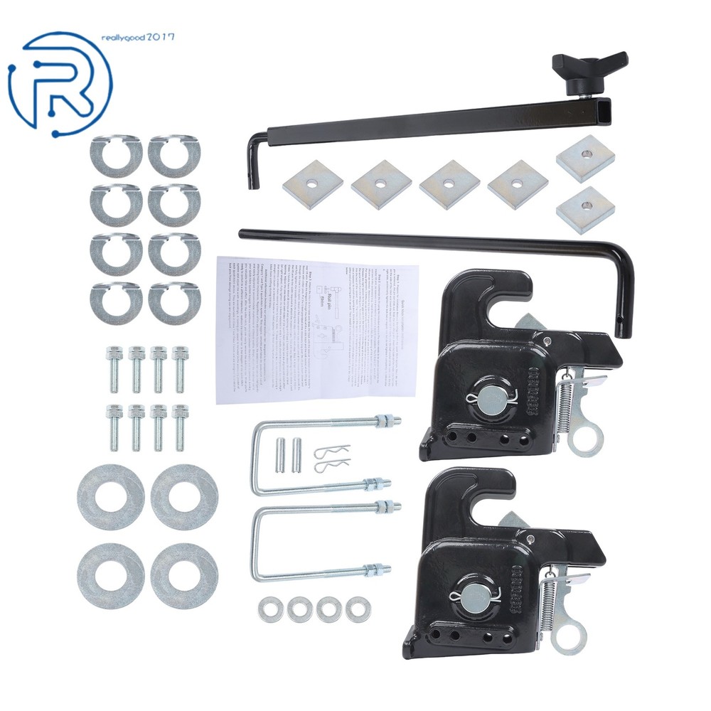 Black Easy Change Quick Hitch Kit for Category 2 Tractor & Implement