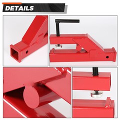 For Deere Bobcat Tractor Bucket 2″ Clamp On Trailer Hitch Ball Mount Receiver