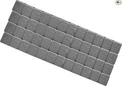 48 PCS 1/4 Oz Low Profile Adhesive Wheel Weights, Easy-Peel Stick Color: 48pcs