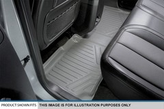 Max Liner Floor Mats 2Nd Row Liner Grey For 2015-2017 Hilux Revo B2174