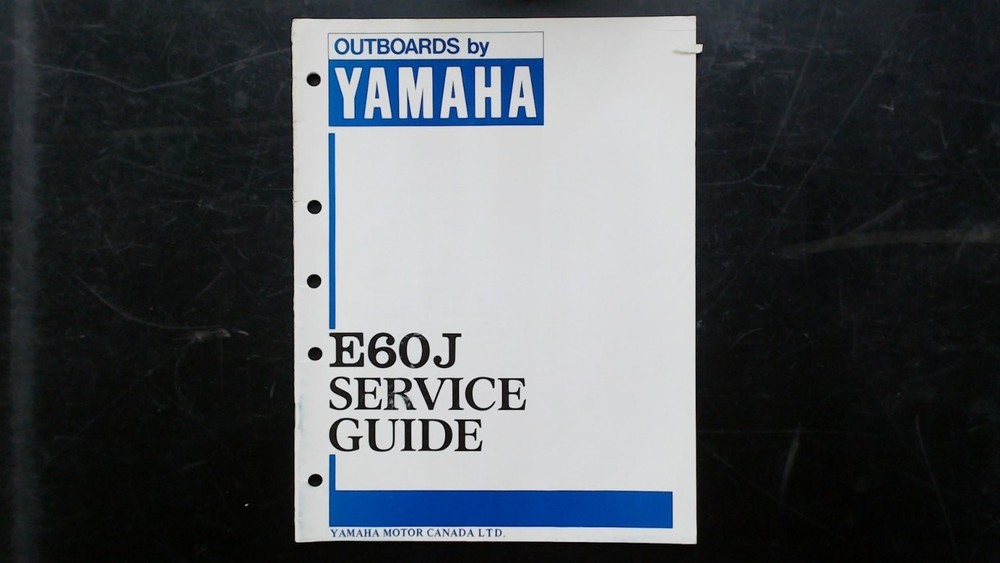 Yamaha E60J Outboard Service Guide Manual 294005 1985 Wiring Diagrams