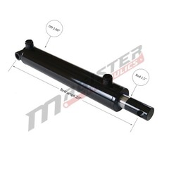 Hydraulic Cylinder Welded Double Acting 2.5″ Bore 12″ Stroke PinEye End 2.5×12