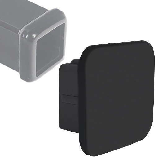 2 Inch Trailer Hitch Cover Black Rubber Tow Receiver Tube Plug Cap Fits for Any