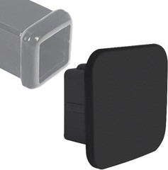 2 Inch Trailer Hitch Cover Black Rubber Tow Receiver Tube Plug Cap Fits for Any