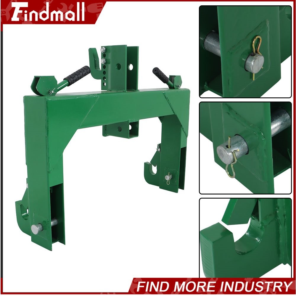 3-Point Quick Hitch WIth 2″ Receiver Hitch 3000lb Fits For Cat 1 & 2 Tractors