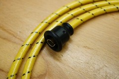 Yellow & Black Cloth Copper Spark Plug Wire Set & Thumb Screws For John Deere Bi