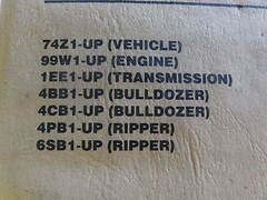 Caterpillar CAT D11N Tractor Power Shift Parts Manual SEBP1563 74Z1-Up