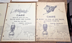 Vintage 1950s J.I. Case Parts Catalogs Planters Balers Rakes Lot of 11
