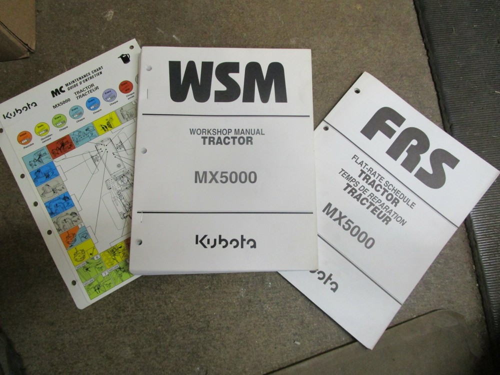 Kubota MX5000 MX 5000 tractor service & repair manual
