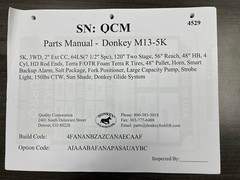 DONKEY PARTS MANUALS FOR ANY MAKE AND MODEL THAT ARE BRAND NEW AND IN A BINDER